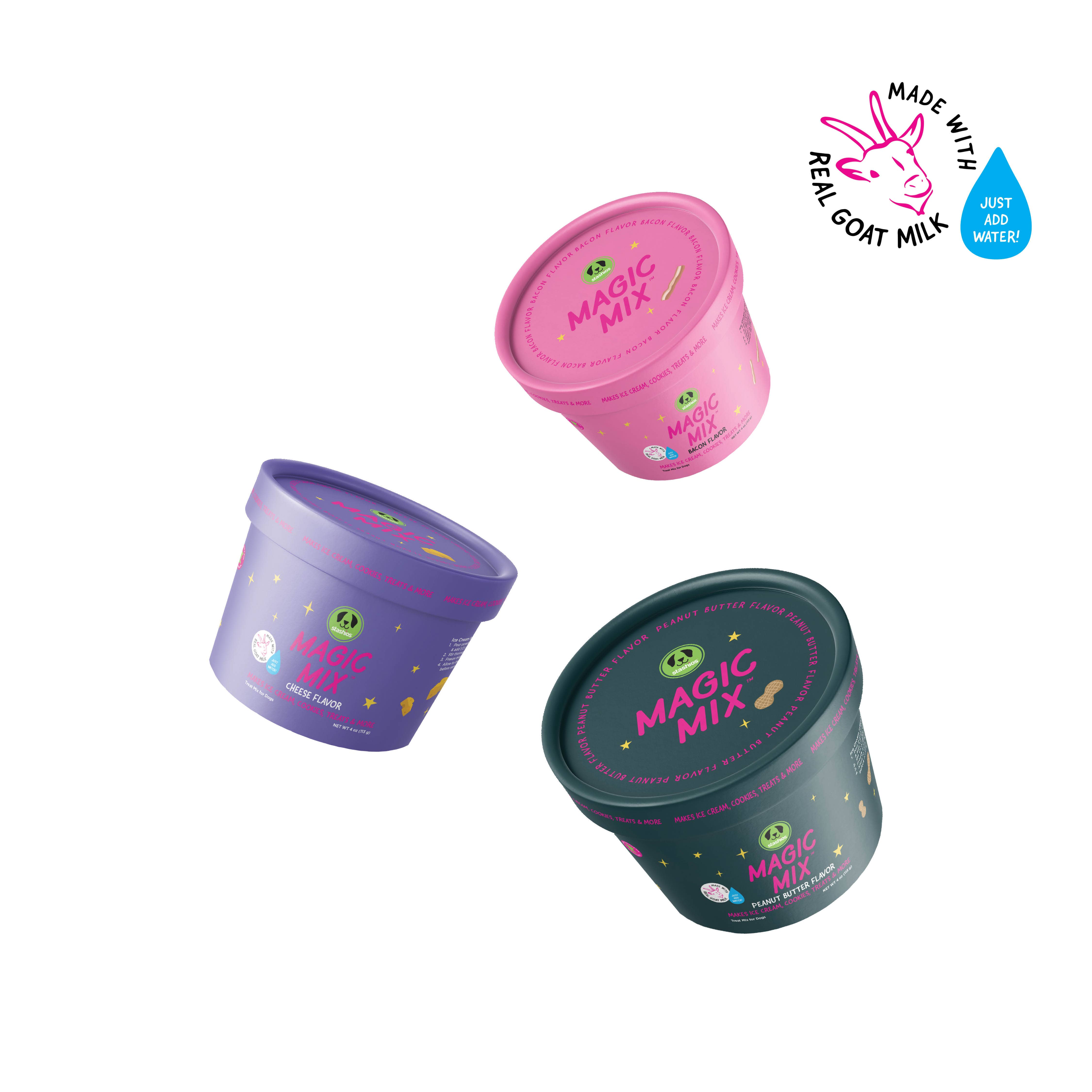 Stashios - Wholesale Pet Treats - Dog - Magic Mix® Variety Box - 12 containers (4 of each flavor)2