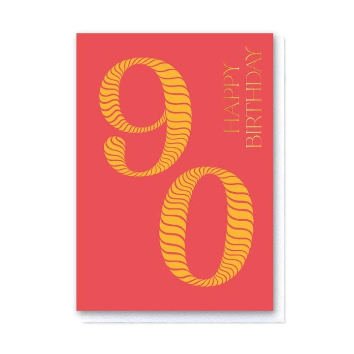 Birthday Stripes 90th Birthday for wholesale by Grace Jackson Design