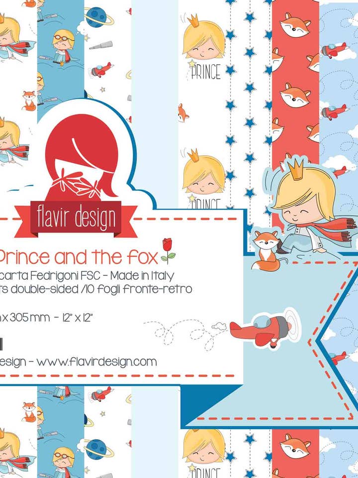 Pad. 57 - Il Principe e la volpe - The Prince and the fox per la vendita all'ingrosso da parte di Flavir Design di Moscone Daniela