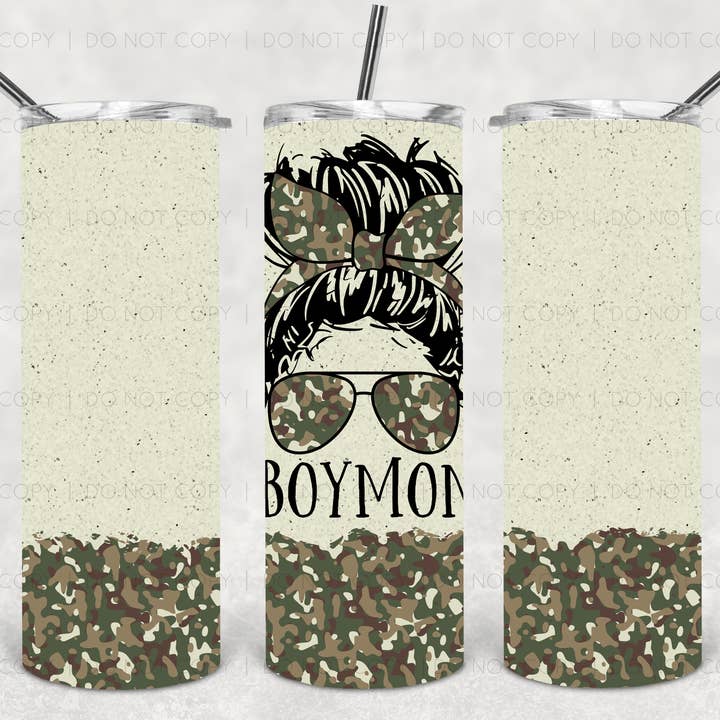 Boy Mom Life Messy Tumbler for wholesale by Hello Sunshine Boutique