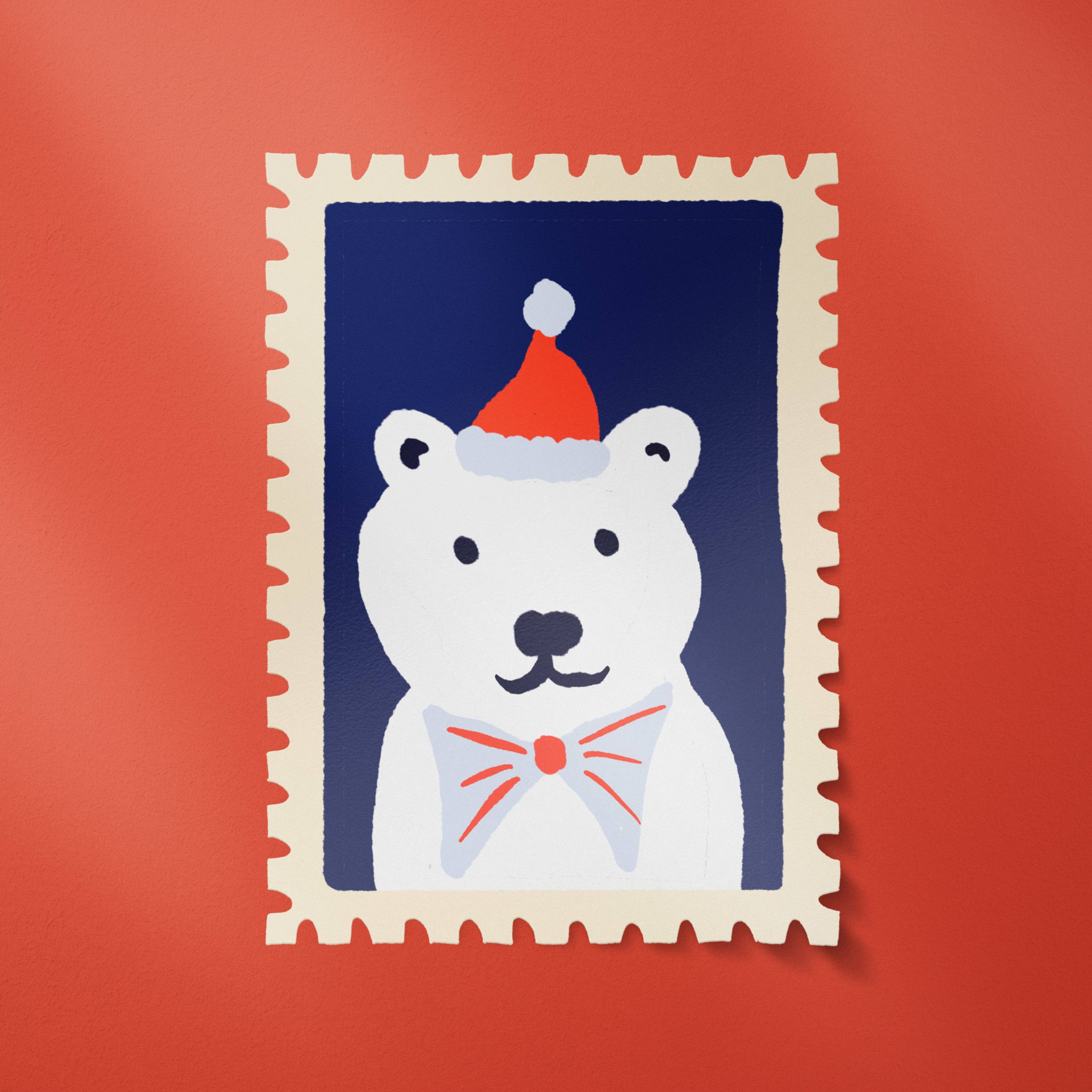 One & Only Paper - Wholesale Sticker - Polar Bear Stamp Sticker0