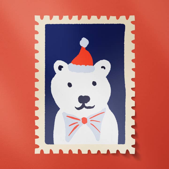One & Only Paper - Wholesale Sticker - Polar Bear Stamp Sticker0