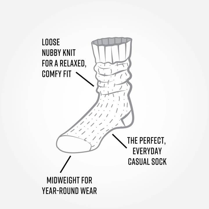 Maggie's Organics - Wholesale Socks - Women's - Organic Cotton Solid Ragg Socks