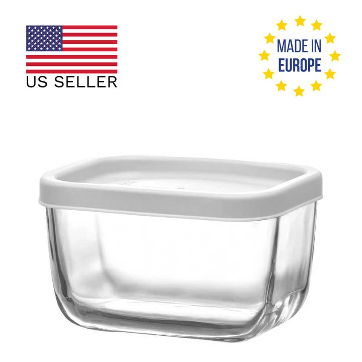 Hakan - Venta al por mayor Recipientes para alimentos - Recipientes para alimentos LAV Cube con tapa, 2 piezas, 13,75 oz (405 cc)2