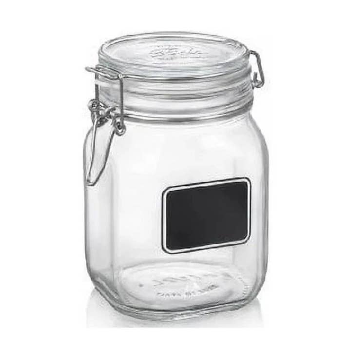 Bormioli Rocco Fido Clear Jar with Chalkboard, 34 Oz / 1 L and other Purchase Wholesale borse juta. Free Returns & Net 60 Terms on Faire trending on Faire.
