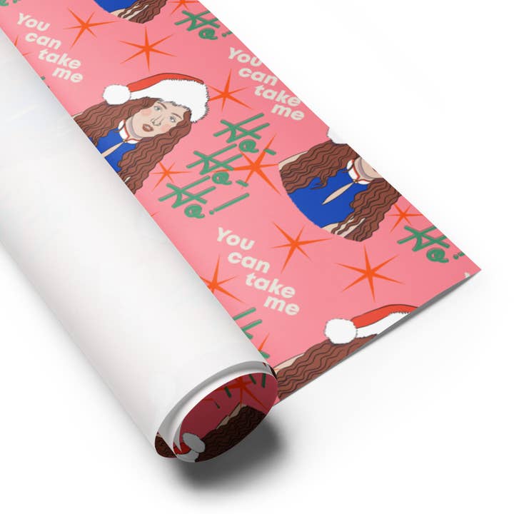 Abbie Ren Illustration – wholesale Flat wrap – Chappell Roan Christmas Wrapping Paper - Flat Sheets