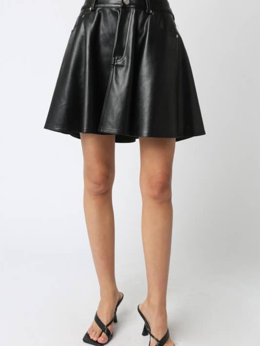 Jupe évasée Kira Pu pour la vente par Olivaceous