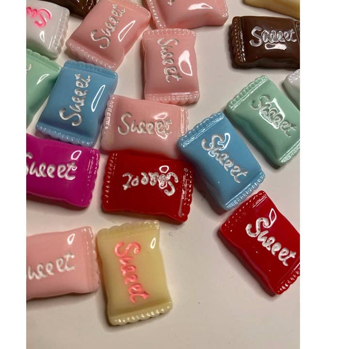 ASAP Craft Supplies - Wholesale Craft Supplies - Sweet Candy Flatback Resin DIY Charms - 5 pieces1