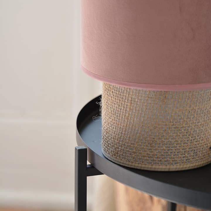 SEYNAVE – wholesale Accent/desk lamp – MARCIA lamp 22cm velvet Terra1