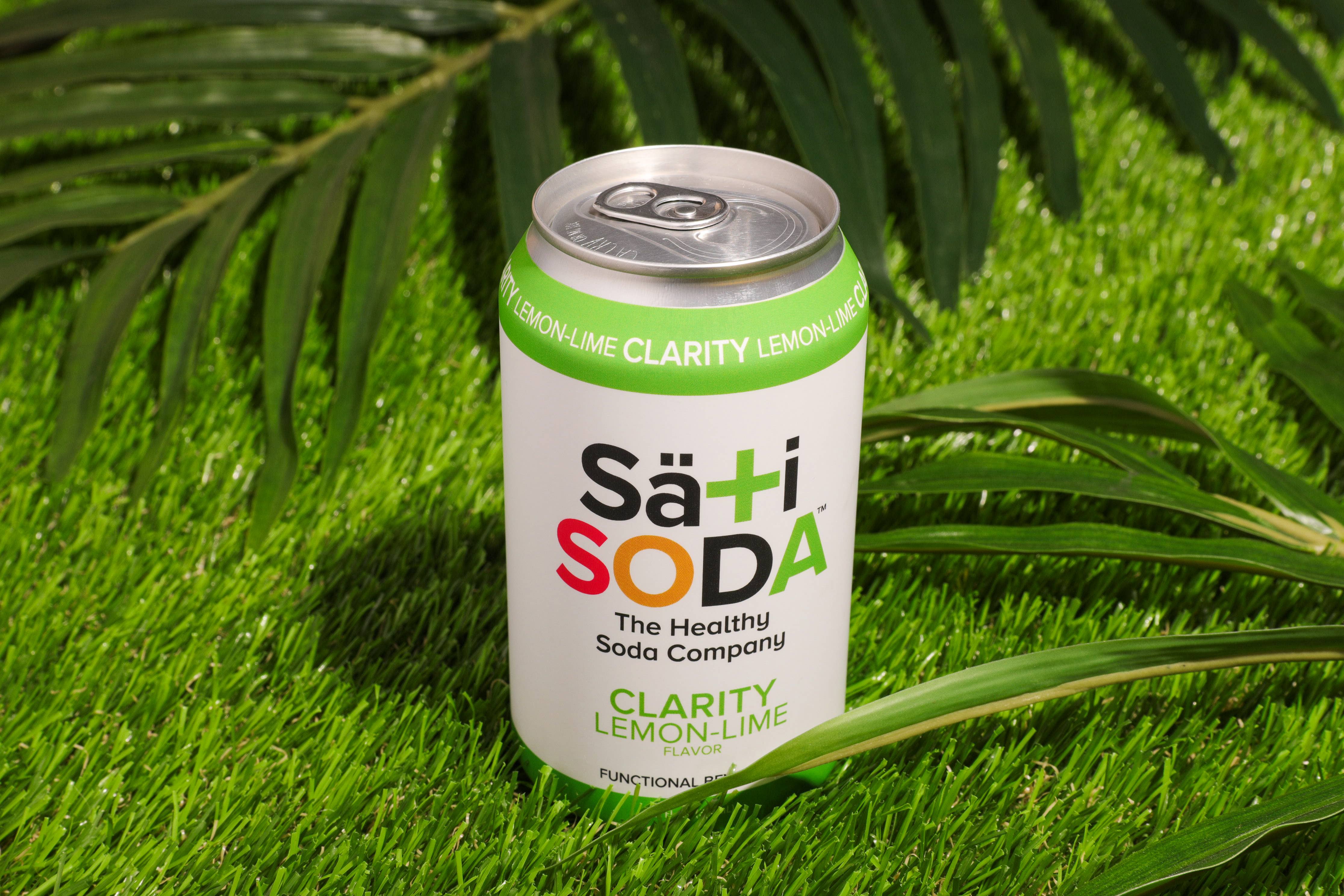 Sati Soda - Wholesale Soda/Carbonated Drink - Sati Clarity Lemon-Lime (12 cans)