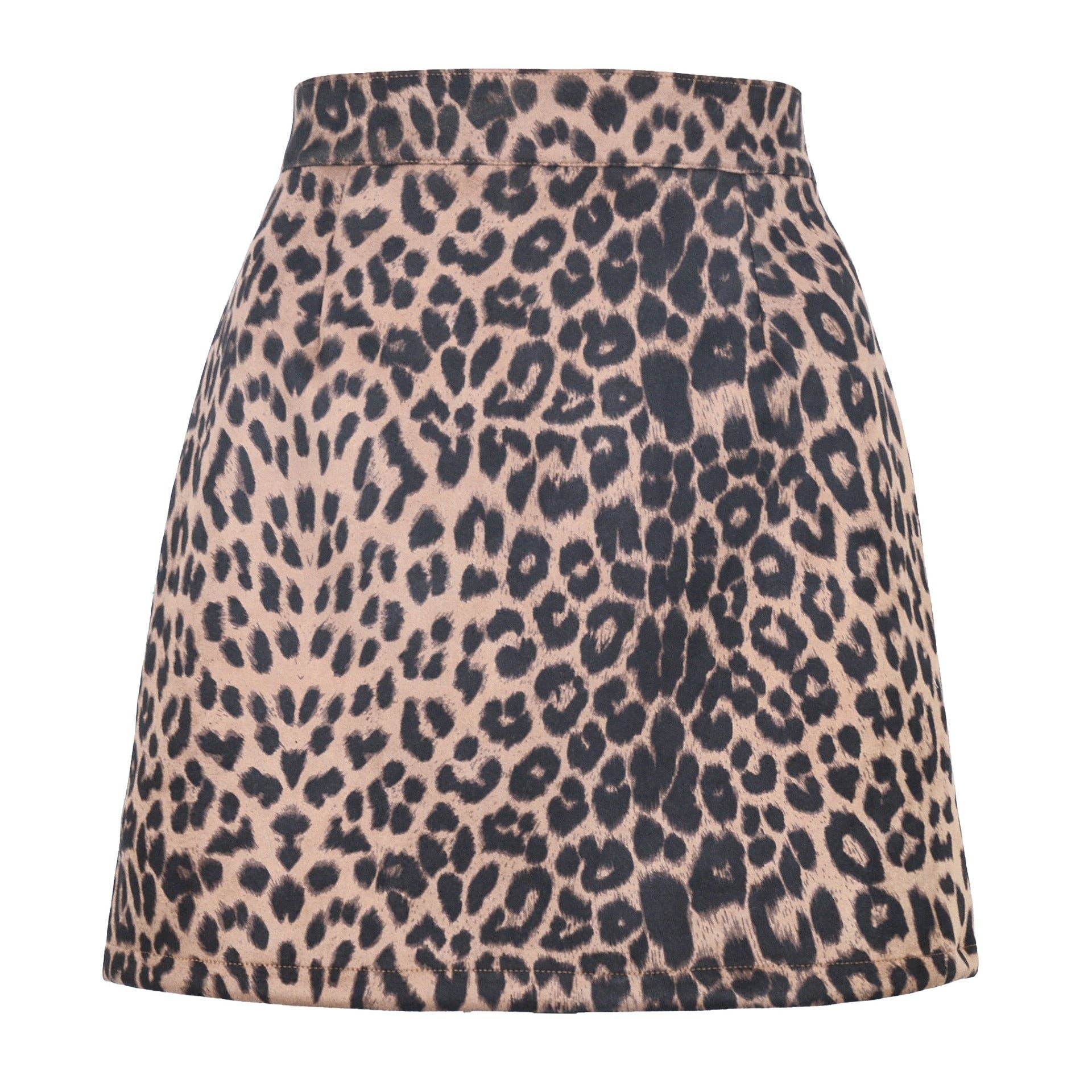 Masyal - Wholesale Skirt - Women's - Western suede hip-wrapped A-line miniskirt autumn and winter14