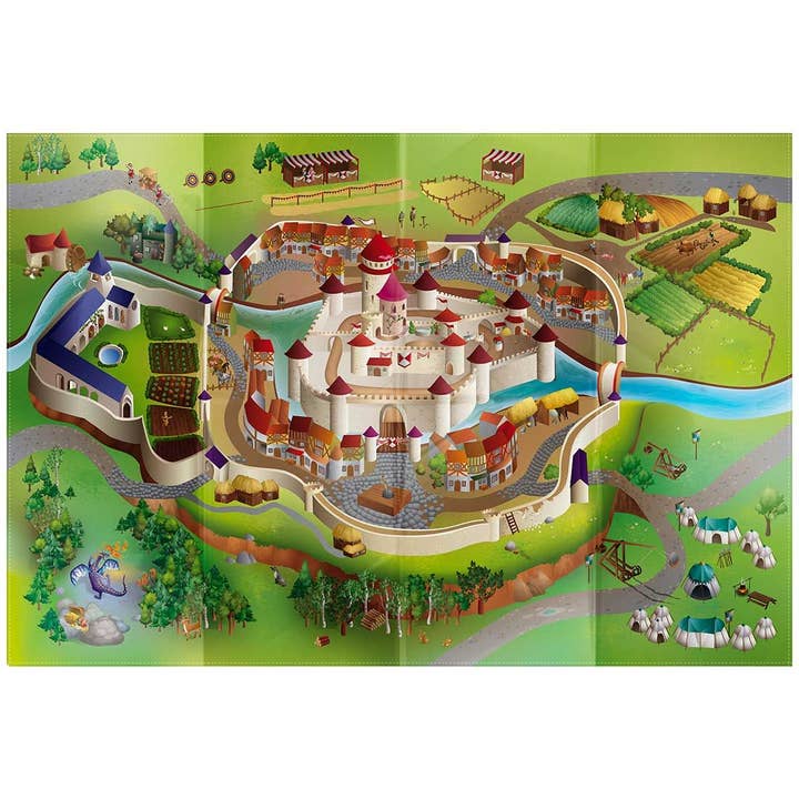 Tapete Infantil Nappe Circuito da Idade Média por atacado de O&Ko