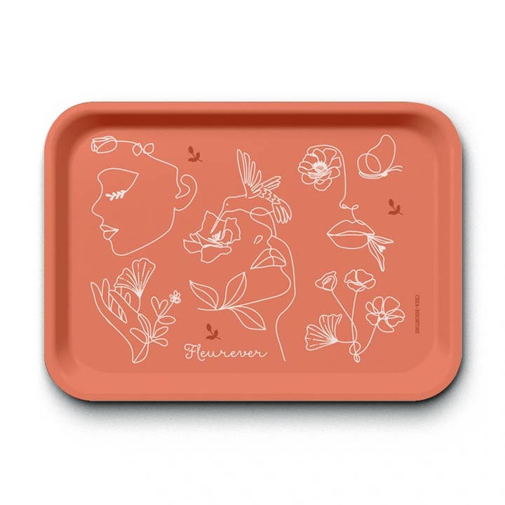 Rektangulær bakke (42x30 cm) - Fleurever for engroshandel hos Maison Royal Garden