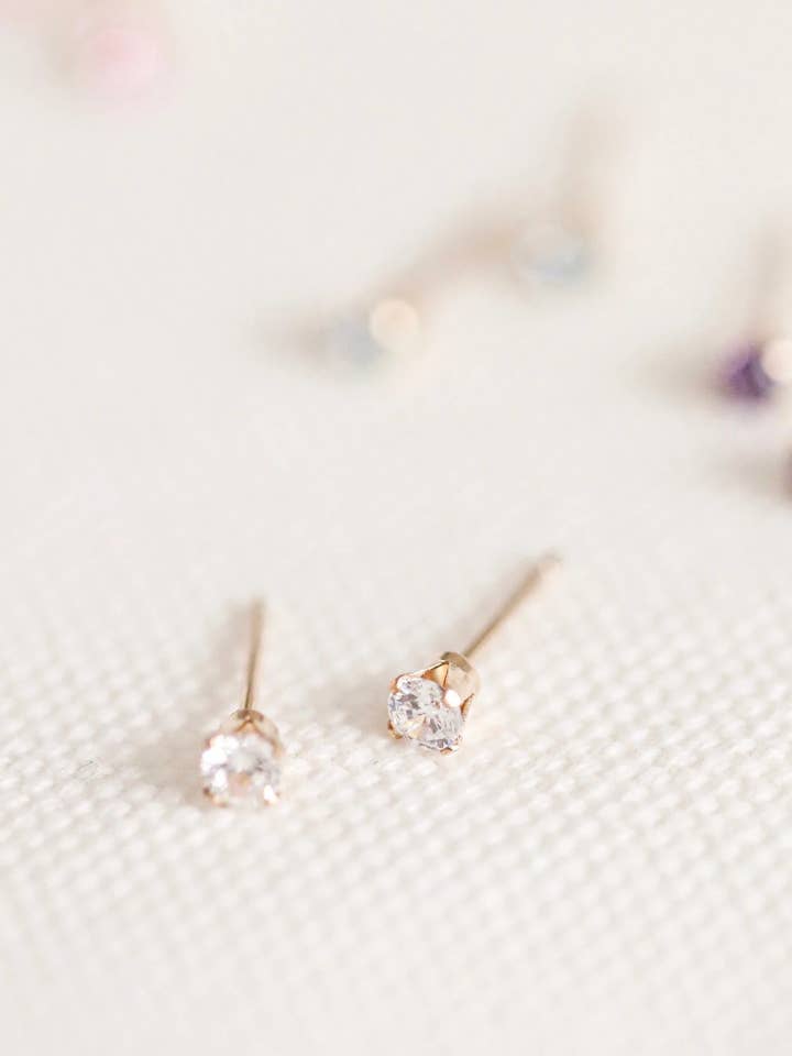 Birthstone Stud Earrings for wholesale by MEIRAKO
