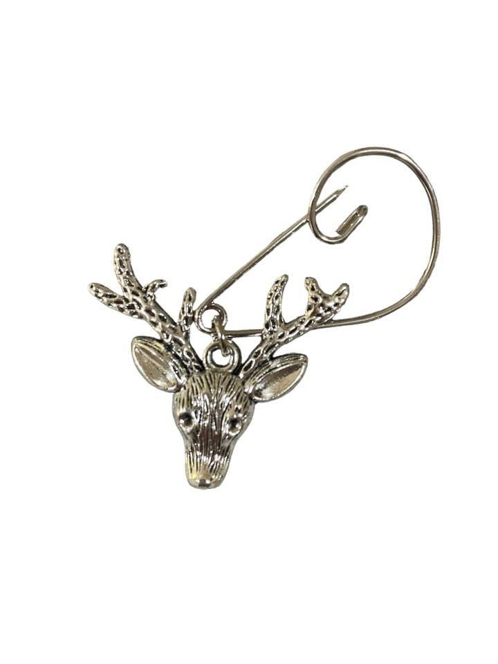 Reindeer Stag head Brooch for wholesale by Gist Jewellery