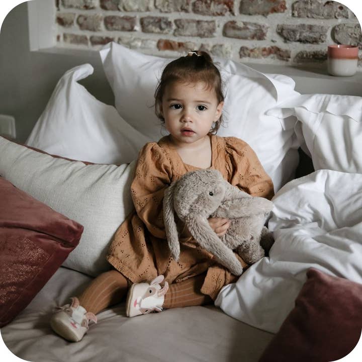 LAIT ET MIEL - Wholesale Slippers - Baby - Extra soft baby leather slippers Goat