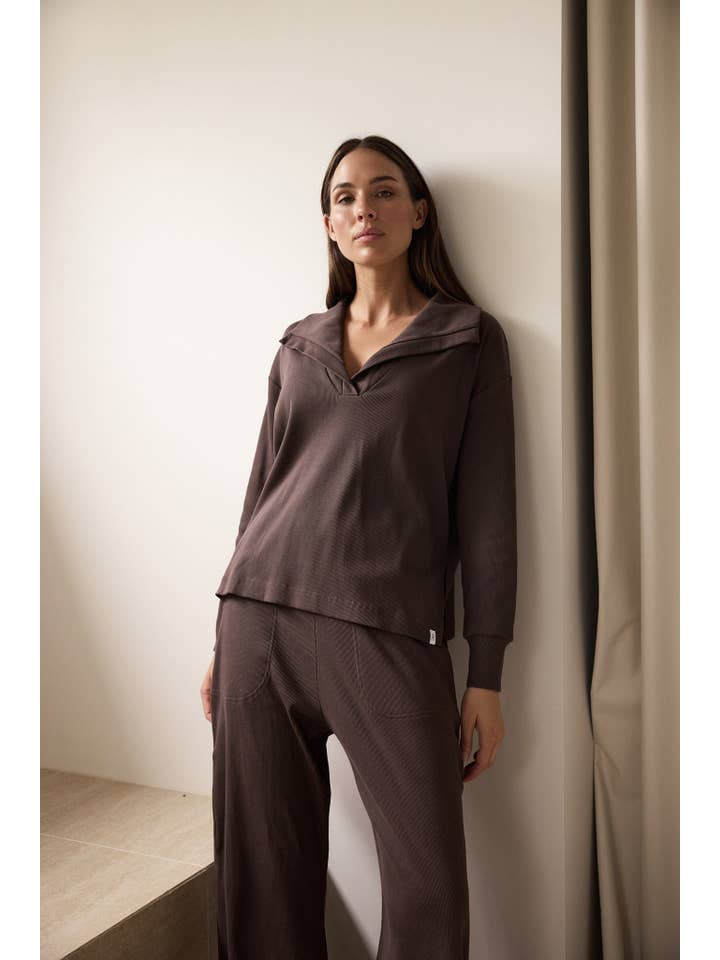 Mocha Time Out Top for wholesale on Faire8