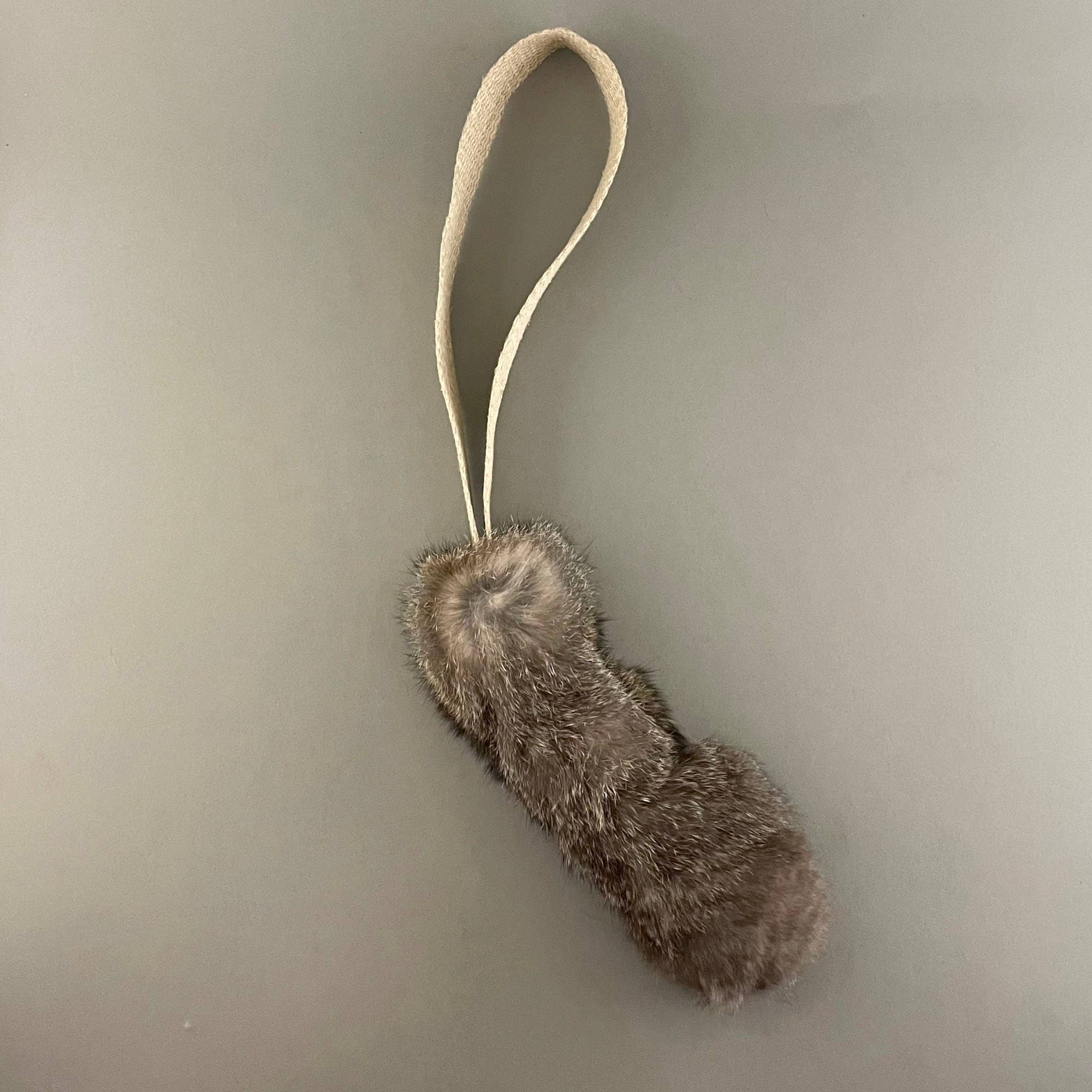Pawsome Pet Toys - Wholesale Pet Toy - Dog - Dog Toy with Rabbit Fur and Natural Hemp Handle1