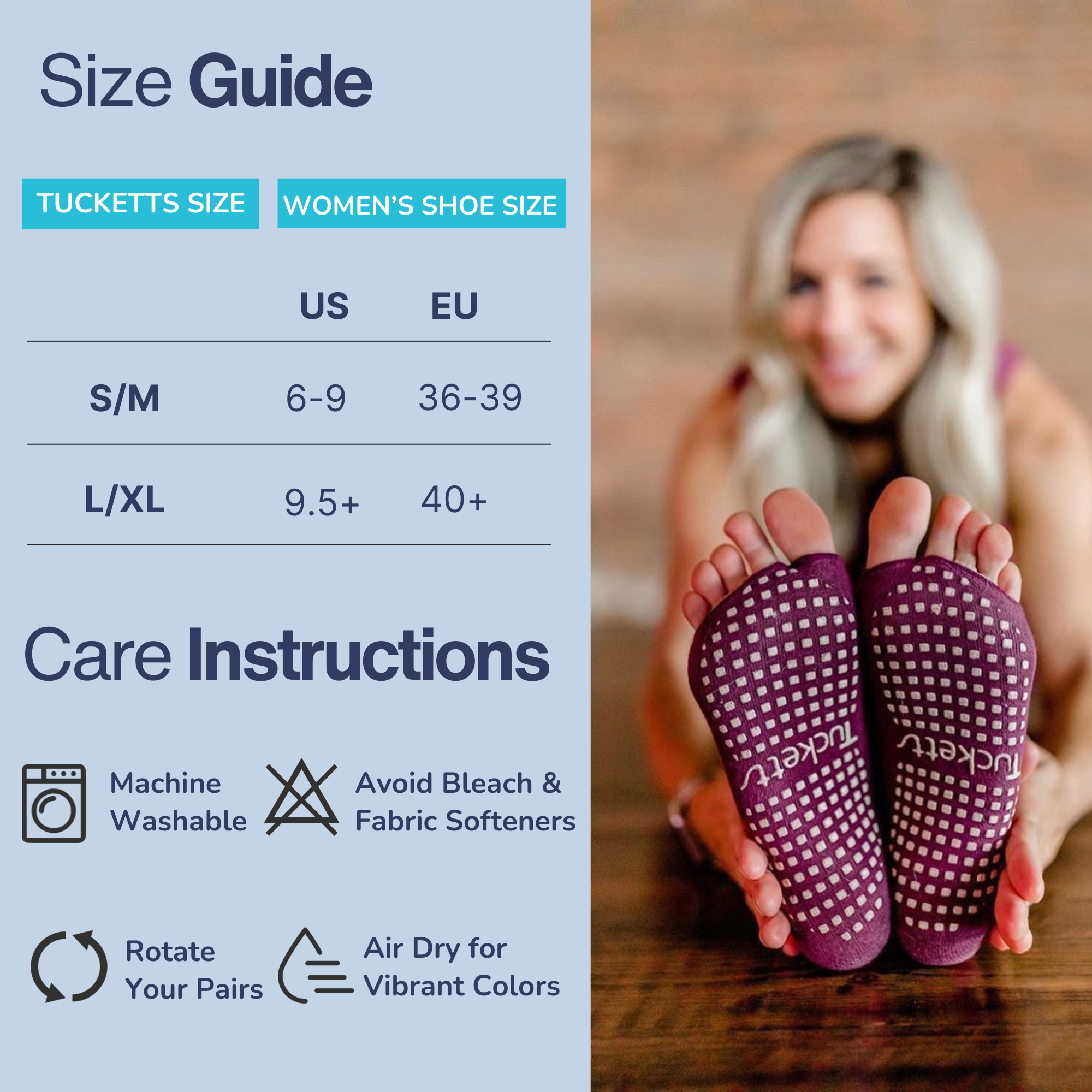 Tucketts - Wholesale Socks - Women's - Tucketts Anklet Sunkissed Pilates Socks - Non-Slip Grip, Open Toe, Barre & Yoga - Women's7