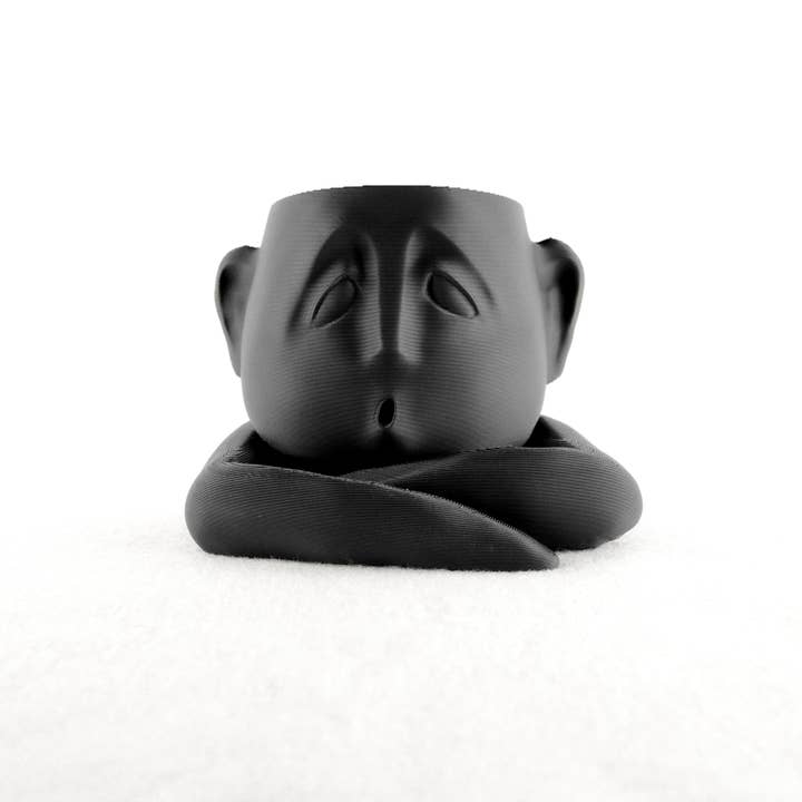 Rosebud Homegoods - Wholesale Plant Pot - Shady Air Head Planter, Moody Face Pot, Succulent Decor