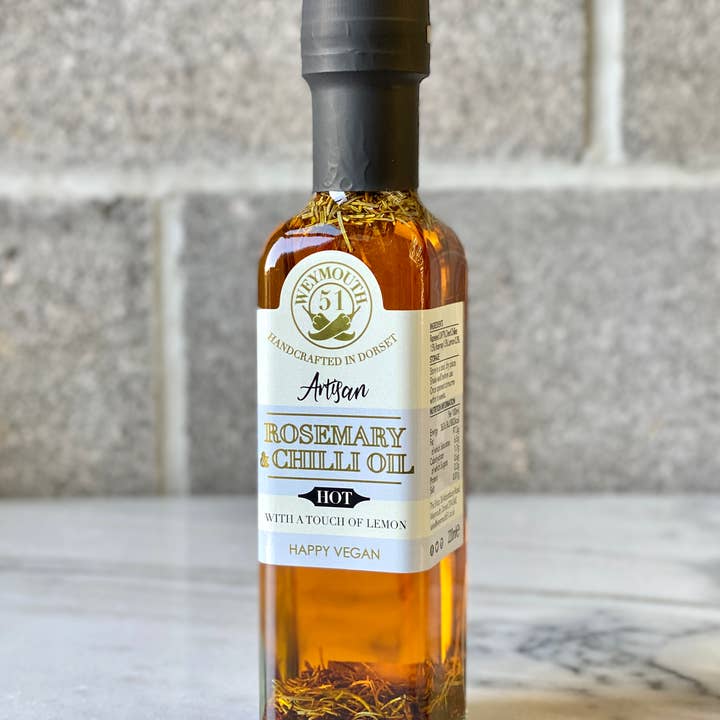 Weymouth 51 Hot Sauces - Wholesale Cooking Oil - Rosemary Chilli & Lemon Rapeseed Oil 220ml0