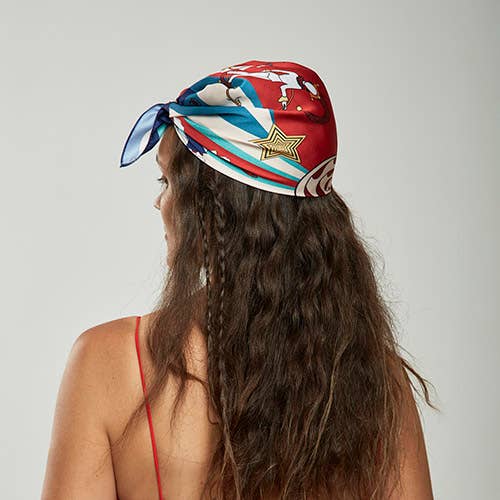 Bandana de cachecol impresso especial desenhado à mão circo por atacado de Martius