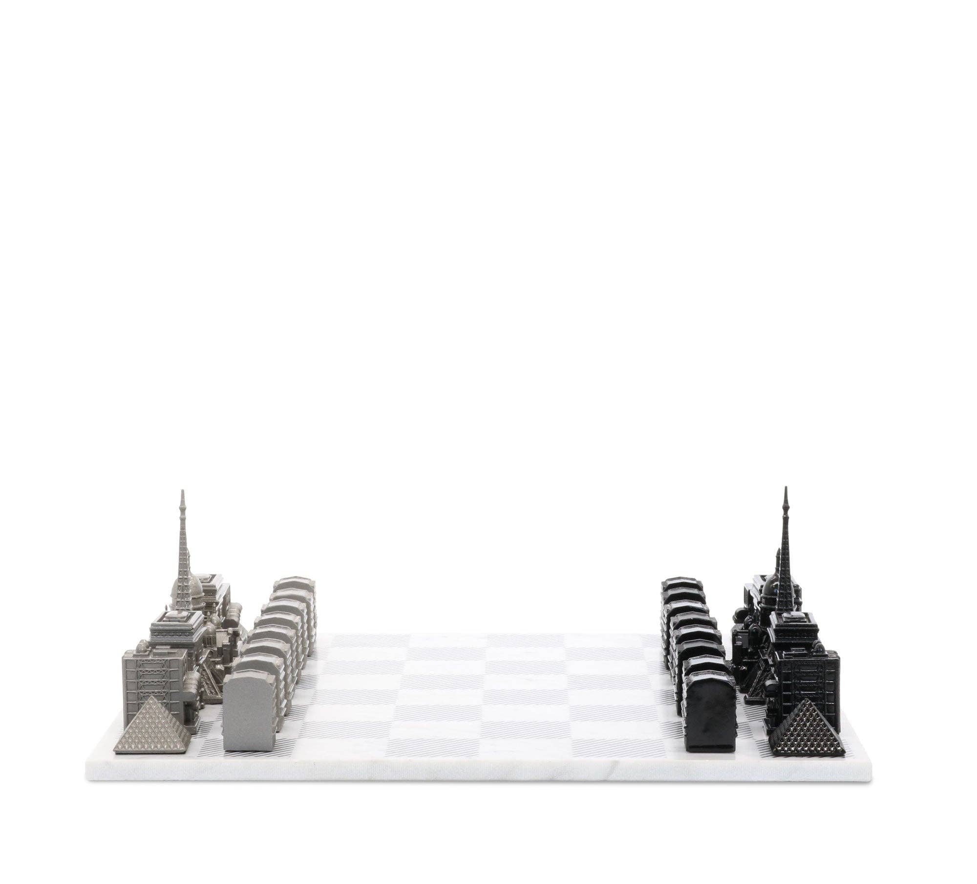 Skyline Chess - Wholesale Board Game - Stainless Steel Paris Edition - Skyline Chess Set7