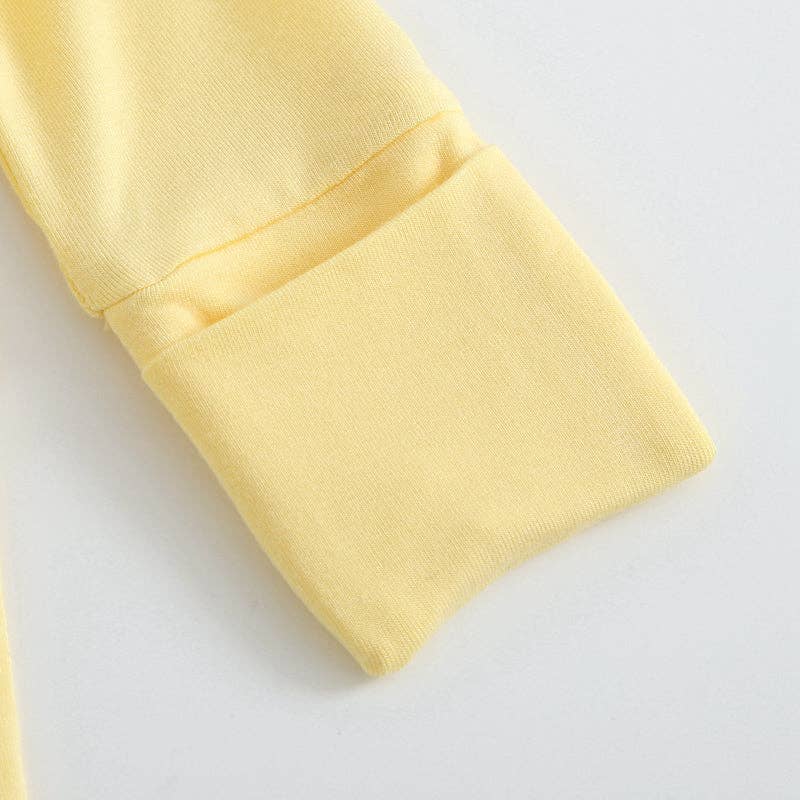 Luxie Charm - Wholesale Bodysuit (Footed) - Baby - Happy Yellow Zippered Romper I Micro-Preemie I Sleep & Play3