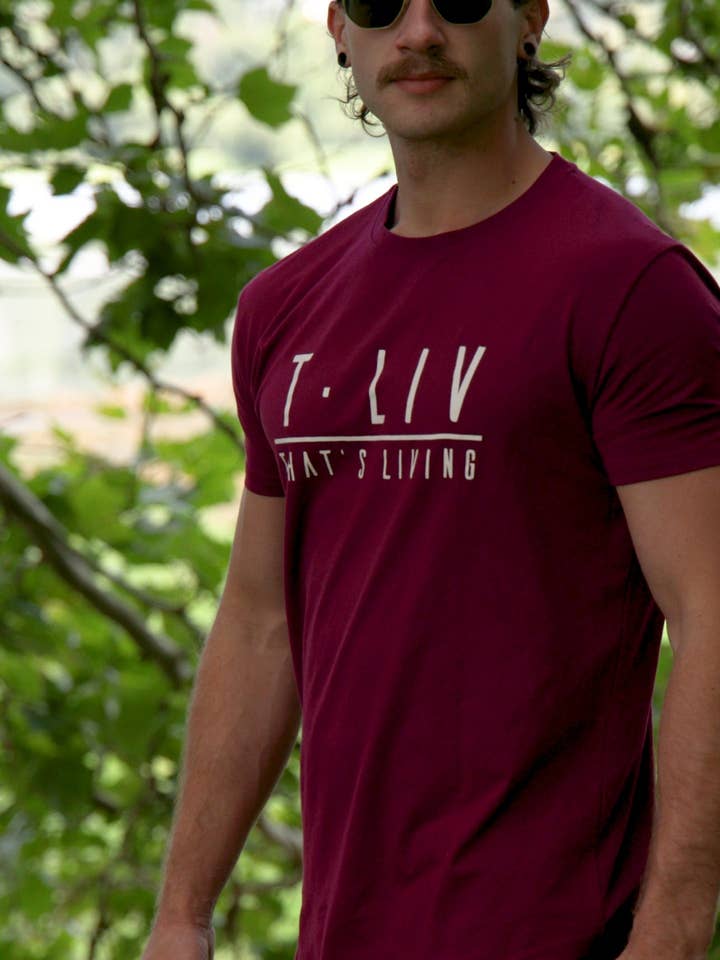 Genesis Tee - Maroon for wholesale by That's Living