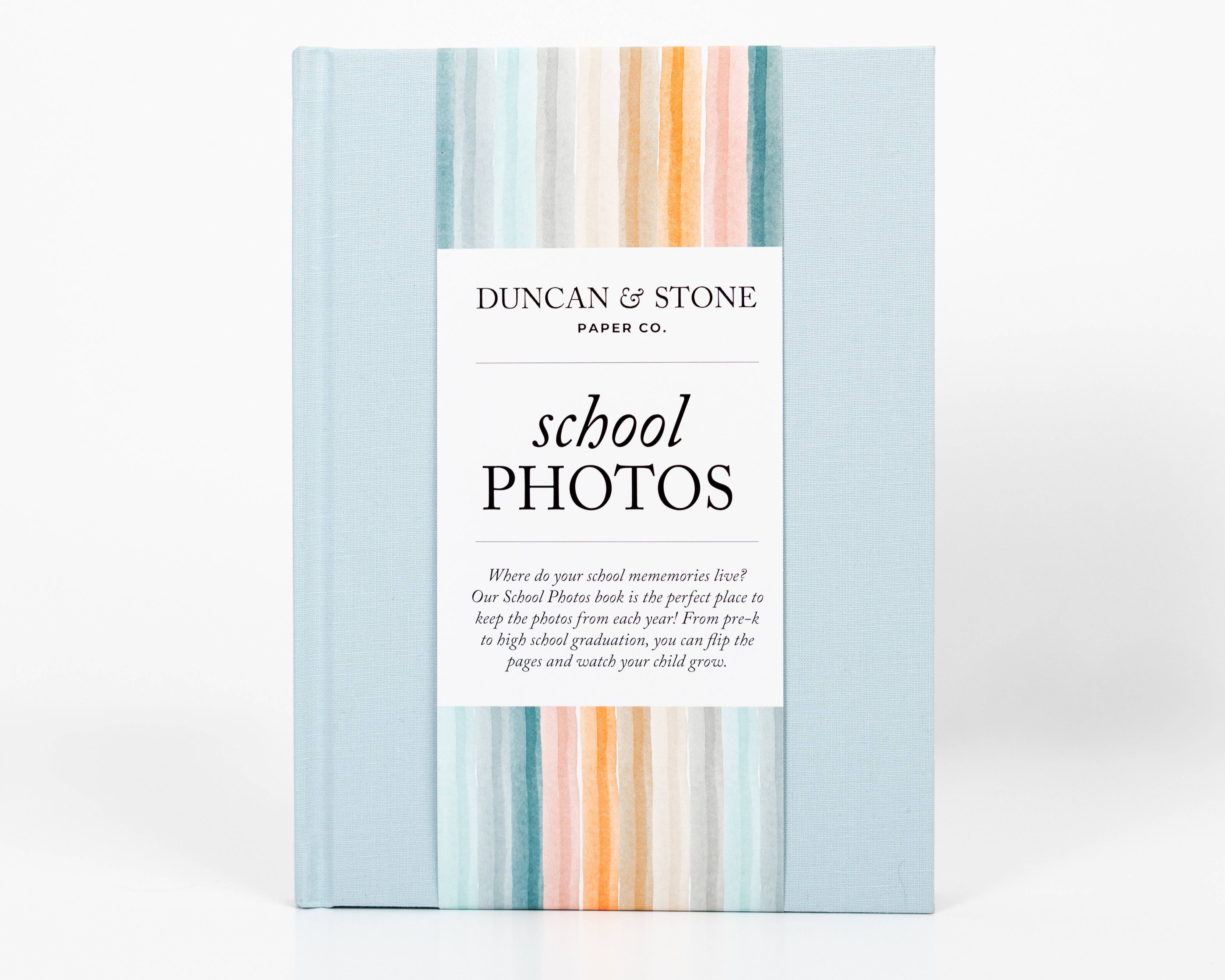 Duncan & Stone Paper Co. - Venta al por mayor Libro de recuerdos - Niños y bebés - Libro de Recuerdos Escolares | Álbum de Fotos Escolar Duradero4