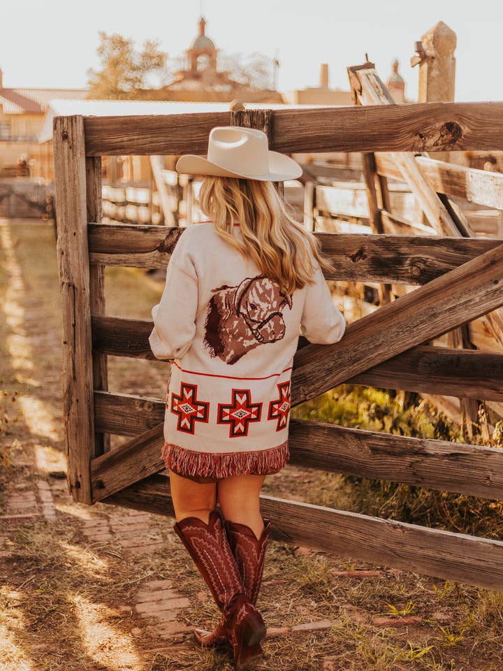 Blush Out West Wholesale - Wholesale Cardigan - Women's - The Hereford Heritage Cardigan3