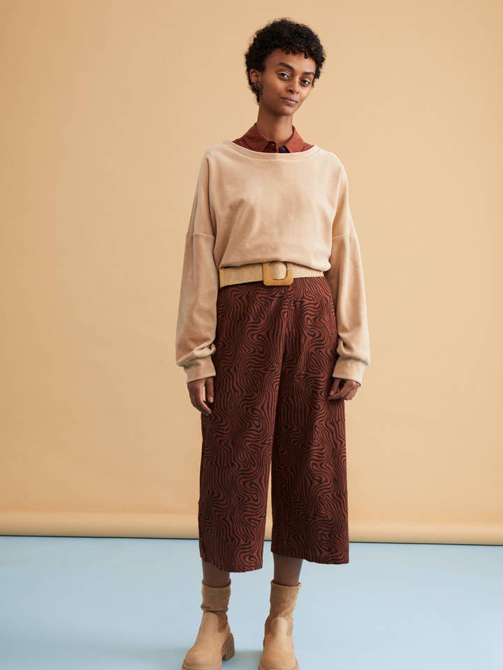 Colin Culottes aus Bio-Baumwolle mit Blockdruck für den Großhandel von KOMANA