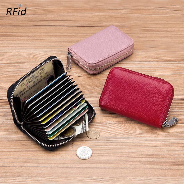 ACCITY - Wholesale Card Holder - Unisex - MULTI-FUNCTIONAL ANTI-THEFT BRUSH MAGNETIC CARD BAG_CWAB3879