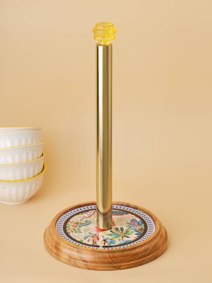 Tropische Bloei Emaille Keukenrolhouder voor wholesale door Tiramisu