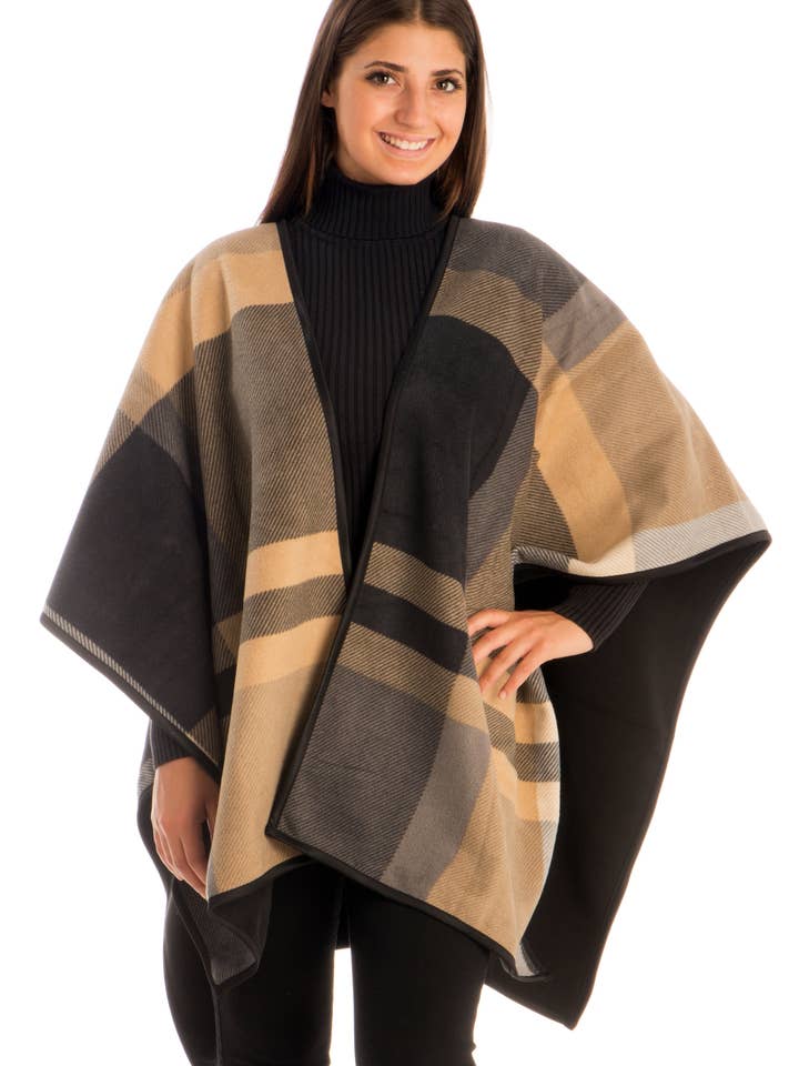 Women's Plaid Pattern Fleece Ruana Wrap and other Purchase Wholesale ruana wrap. Free Returns & Net 60 Terms on Faire trending on Faire.