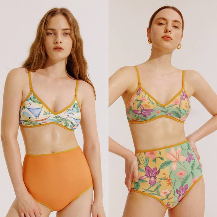 Visual Mood - Wholesale Two Piece Swimsuit - Women's - KRISTINA Reversible Bikini Set