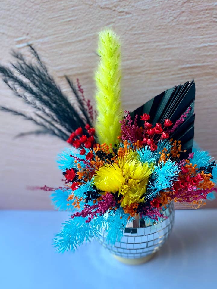 Disco Ball Arrangement - 4" for wholesale by Palms Over Pines