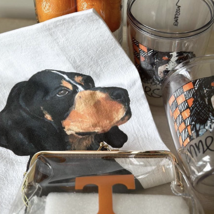 Mads Studio & Co. - Wholesale Tea Towel - Bluetick Coonhound Tea Towel2