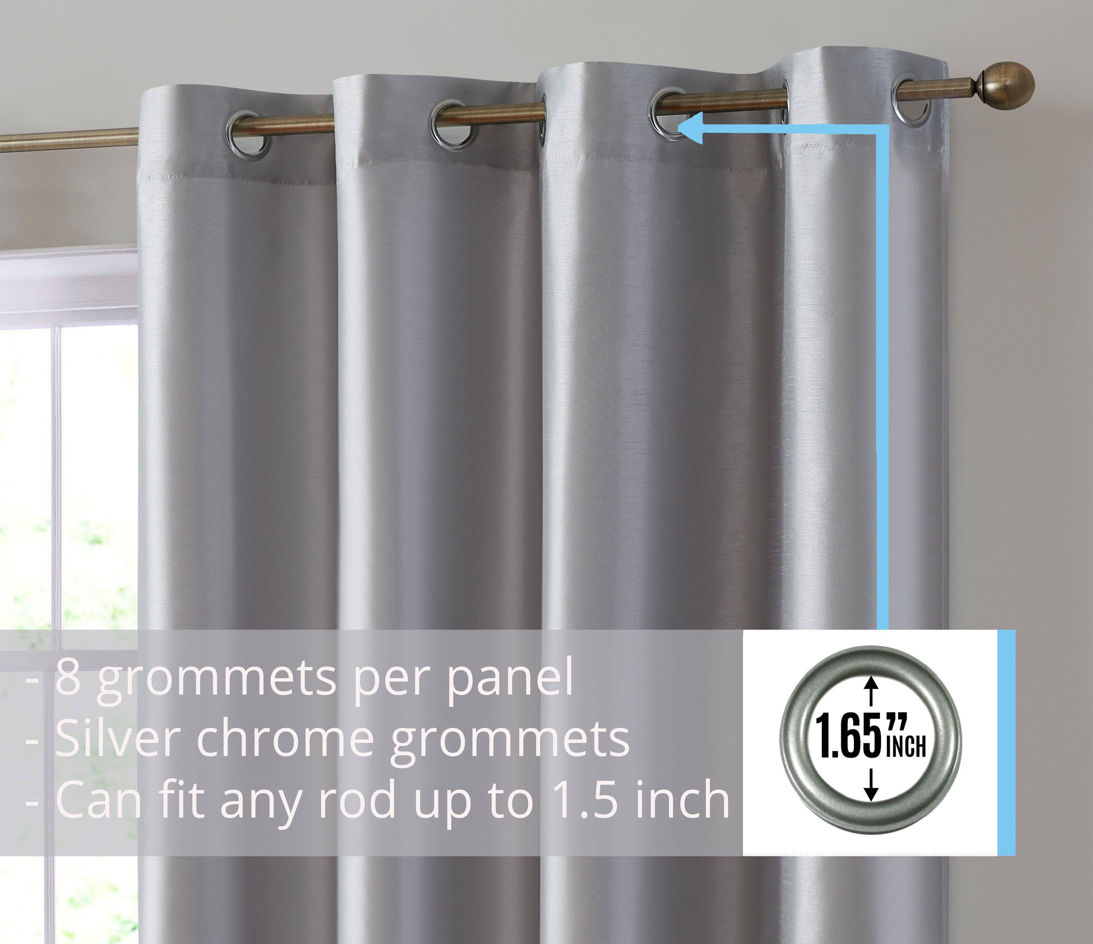 HLC.me - Wholesale Curtain - Jefferson Faux Silk Grommet Curtain Panels6