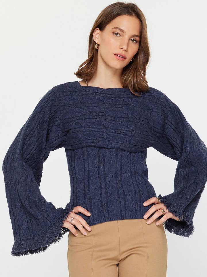 Shrug and Sweater Inner Top Set for wholesale by Current Air