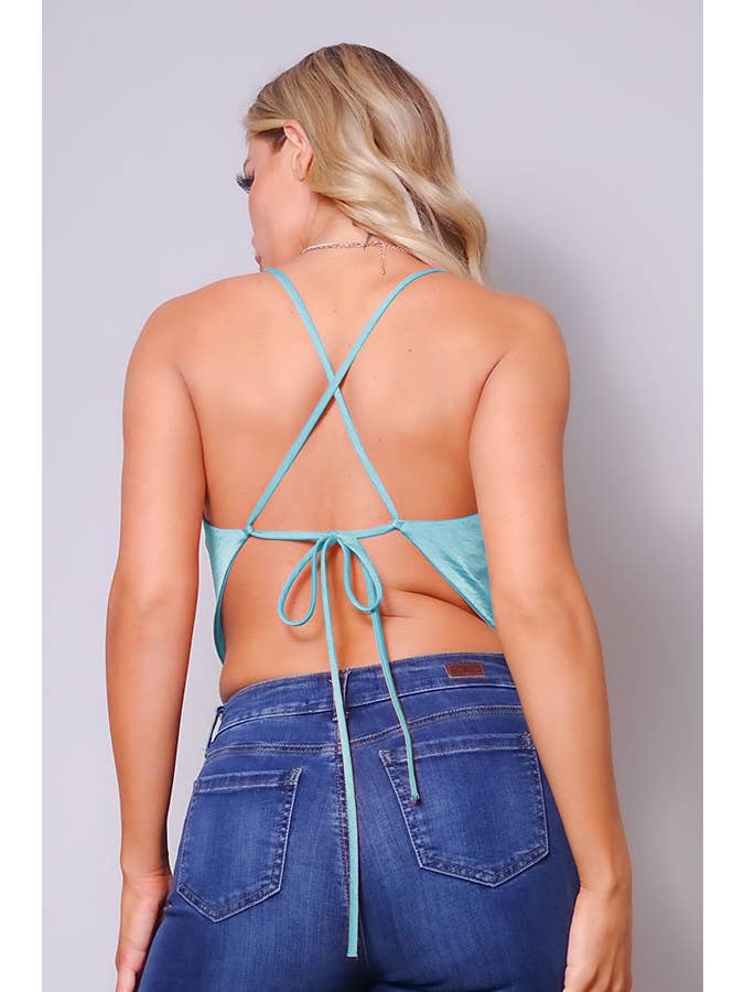 CEFIAN FASHION - Wholesale Blouse - Women's - SUNSET NIGHTS SATIN SCARF TOP2