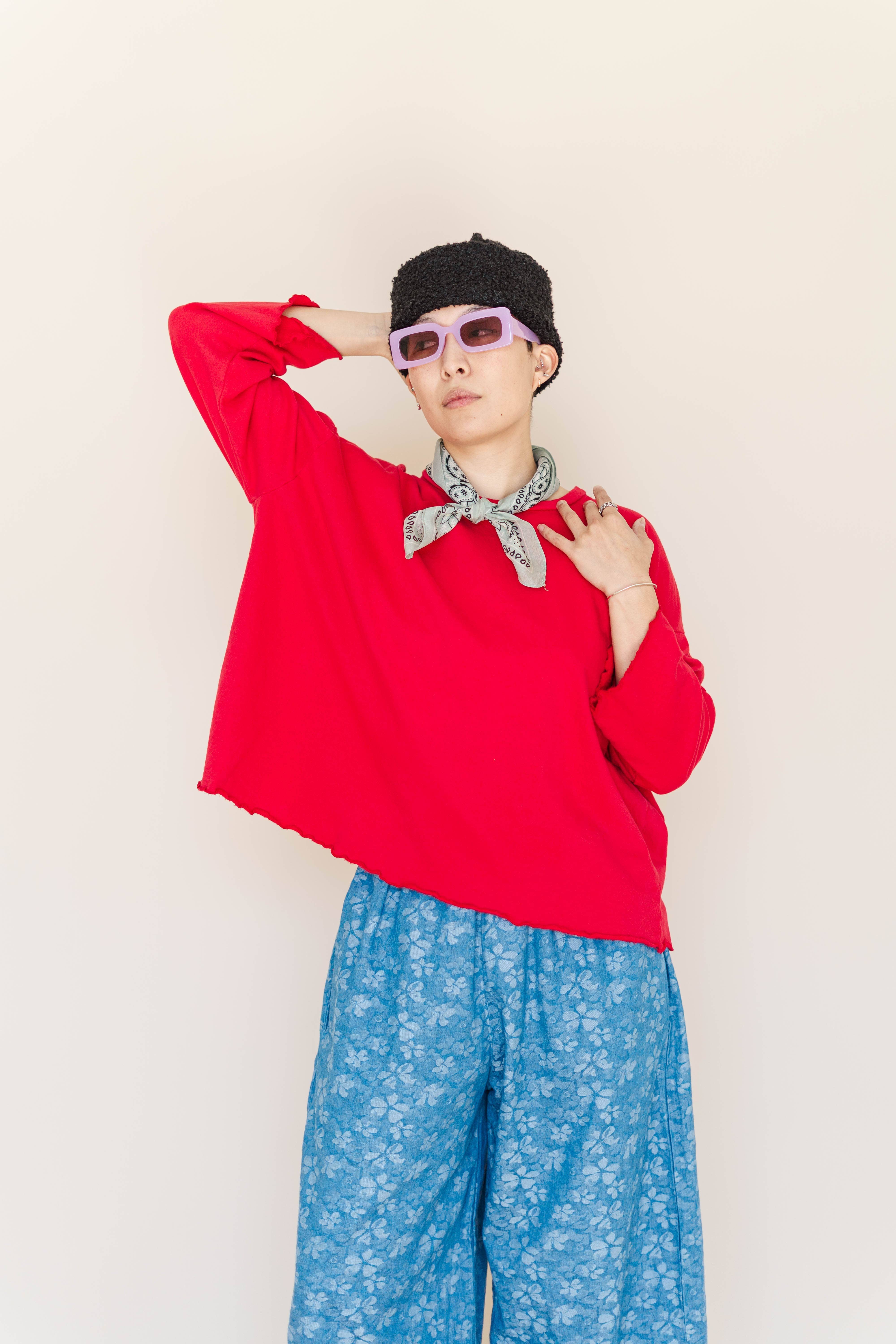 Nettle Studios - Wholesale Sweatshirt - Unisex - Size Inclusive Plus Size Gender Neutral Red Sweatshirt Tee7