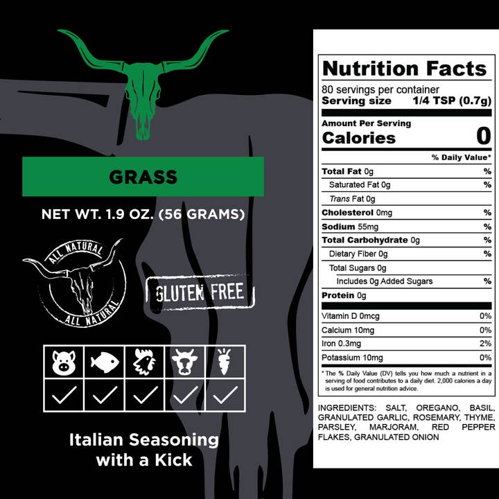 Cuso Cuts - Wholesale Dried Spice Mix - Cuso’s Grass Seasoning