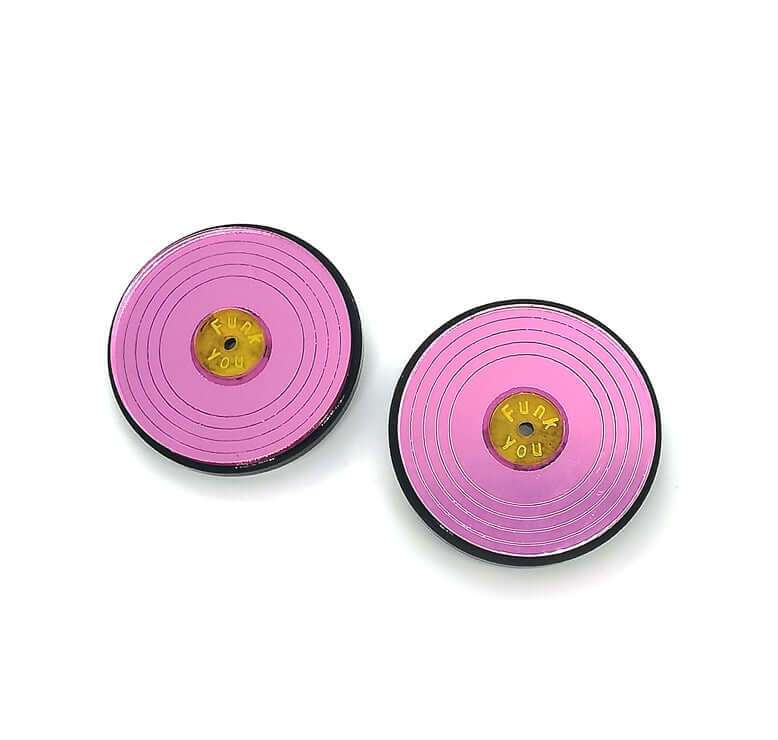Funk Da Queen - Wholesale Stud/Post Earrings - Vinyl | Earrings0