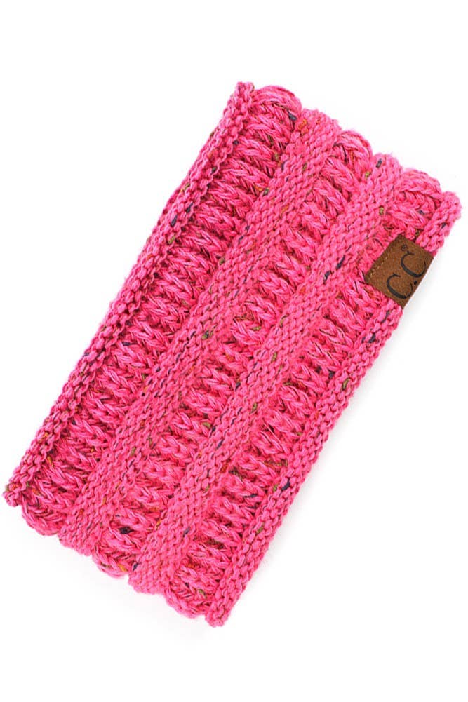 Hana - Wholesale Haarband - Dames - C.C Ombre geribbelde confetti gebreide paardenstaart hoofdband13