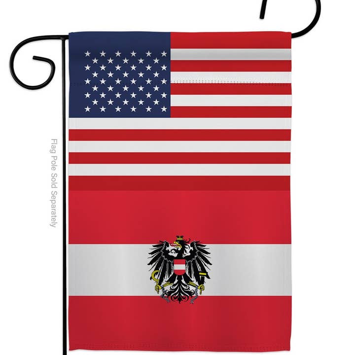 Two Group Flag Co - Vente Drapeaux - Autriche avec Eagle US Friendship Regional Nationality drapeau des États-Unis