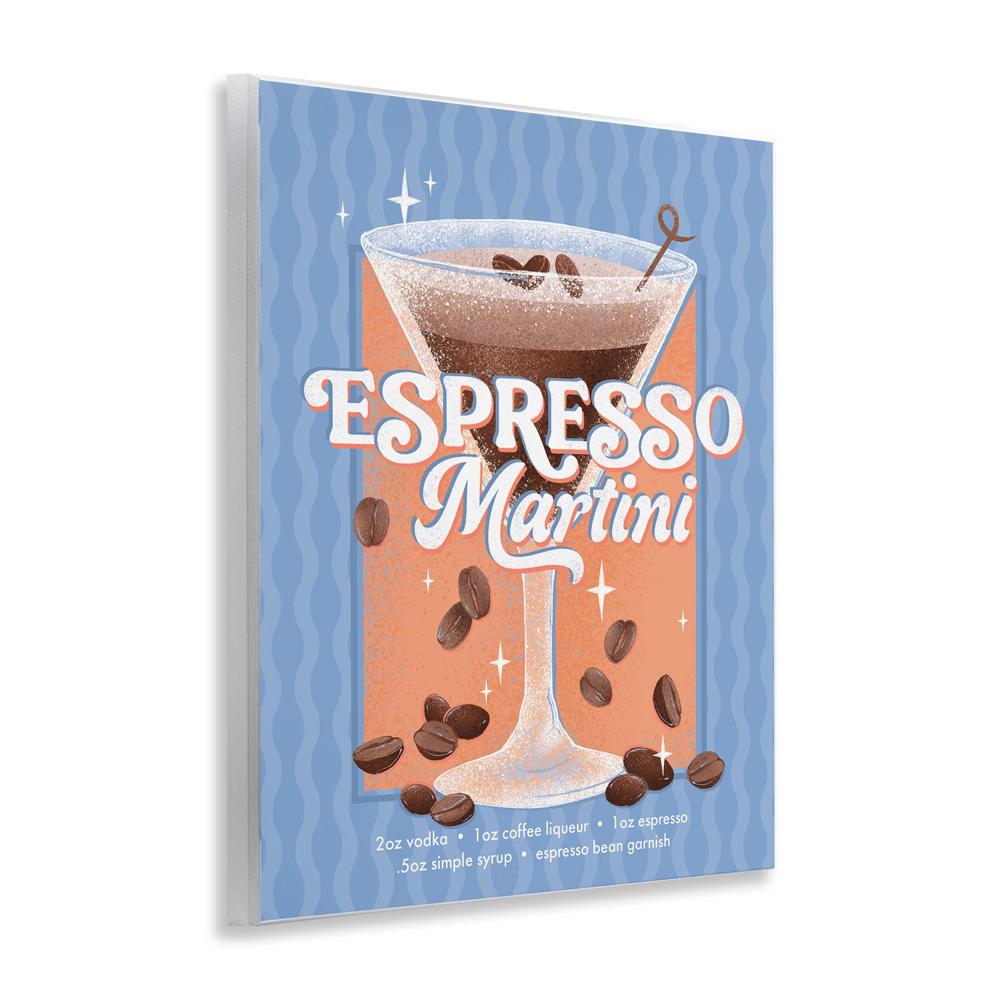 Stupell Industries - Wholesale Wall sign - Retro Espresso Martini & Recipe - Unframed Wall Art3