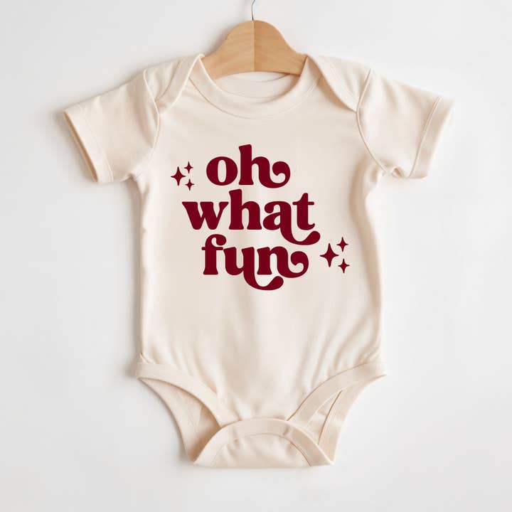 Oh vilken glädje | 100% bomull babybody eller t-shirt | Jul för wholesale av Wildflowers + Cotton