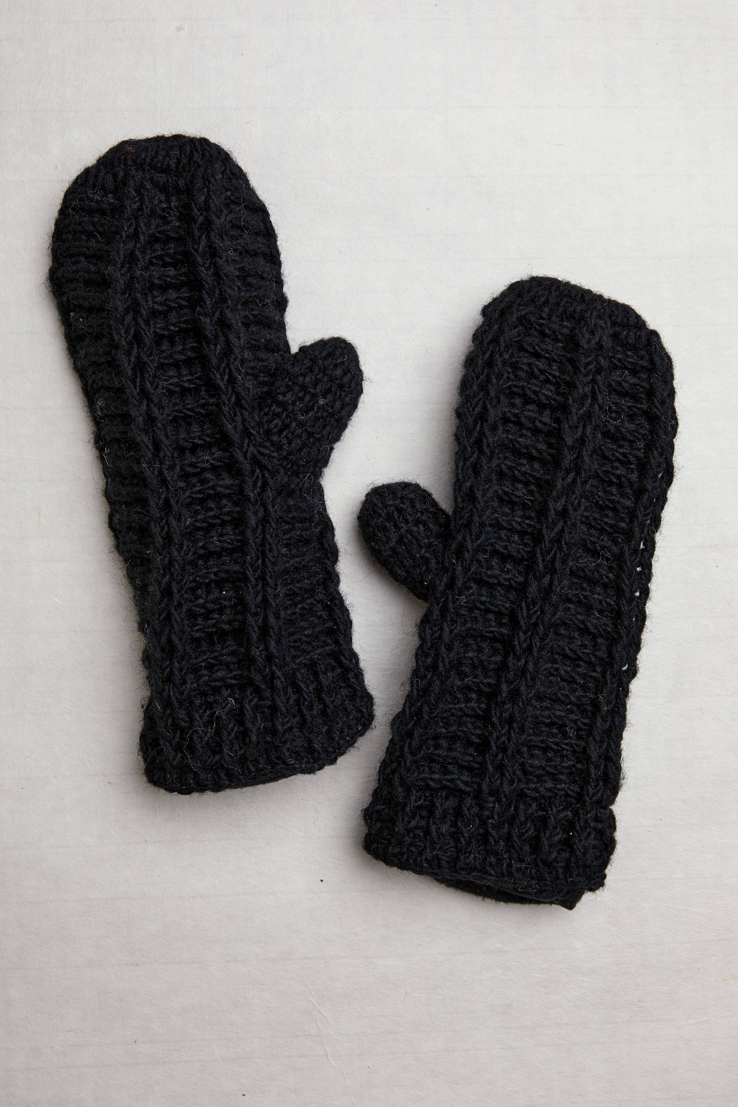 By Many Hands - Wholesale Mittens - Women's - Brecken Noir Hand-Knit Mittens 0