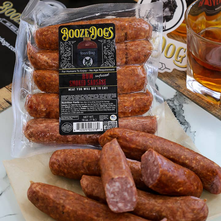 Booze Dogs - Wholesale Sausage - Rum Sausage (Bratwurst)